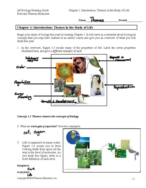 Ap Biology D Reading Chapter 41 Answers