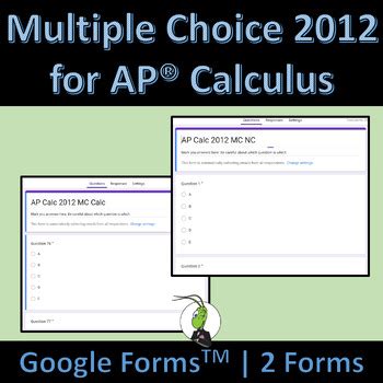 Ap Calc 2012 Multiple Choice Answers