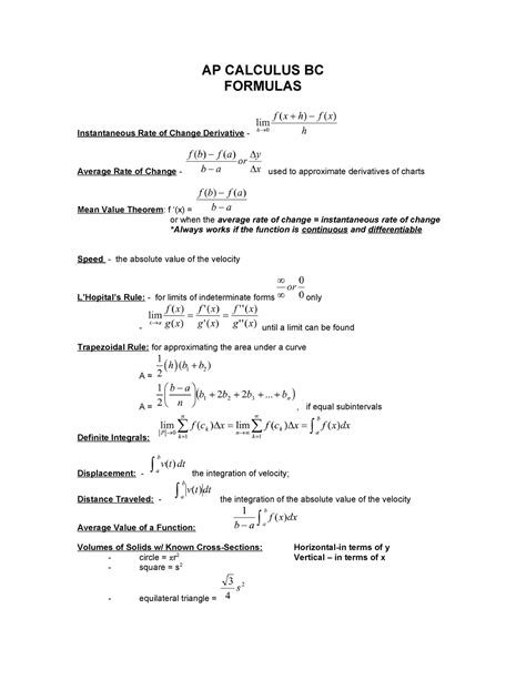 Ap Calc Bc
