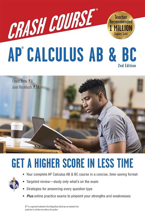 Ap Calculus Ab Bc Crash Course Book Online Advanced Placement Ap Crash Course By Rosebush J Staff Of Rea Advanced Placement Calculus Stu 2011 Paperback