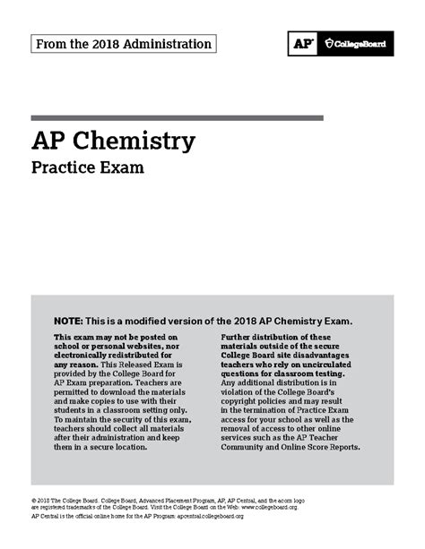 Ap Chem Exam