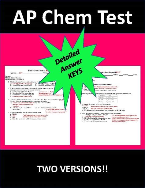 ap chem unit 8 test