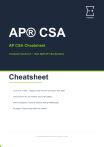 Ap Csa Cheatsheet