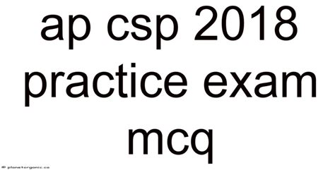 ap csp 2018 practice exam mcq