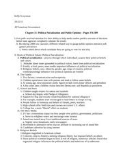 Ap Gov Chapter 11 Outline