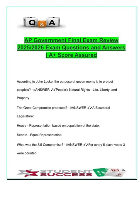 Ap Government Final Exam Study Guide