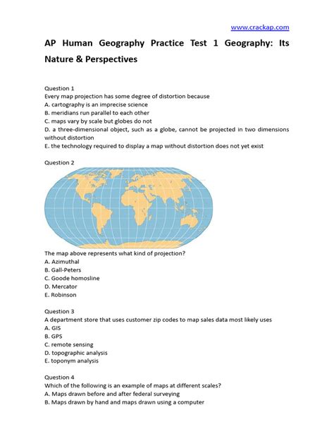 Ap Human Geo Practice Test