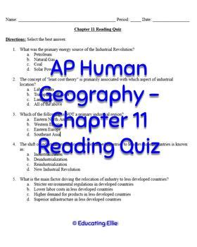 Ap Human Geography Chapter 11 Notes