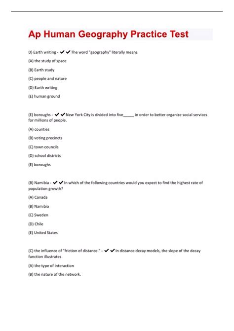 Ap Human Geography Exam