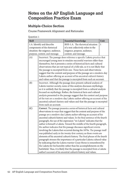 Ap Language And Composition Practice Exam