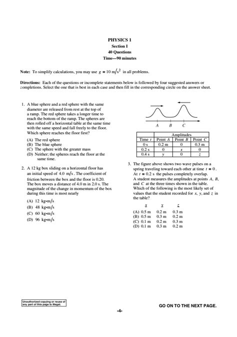 Ap Physics 1 Exam