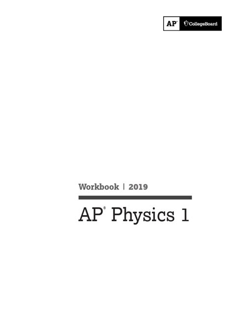 Ap Physics 1 Student Workbook
