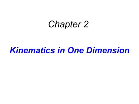 Ap Physics Chapter 2