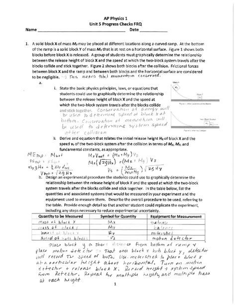 Ap Physics Unit 5 Frq