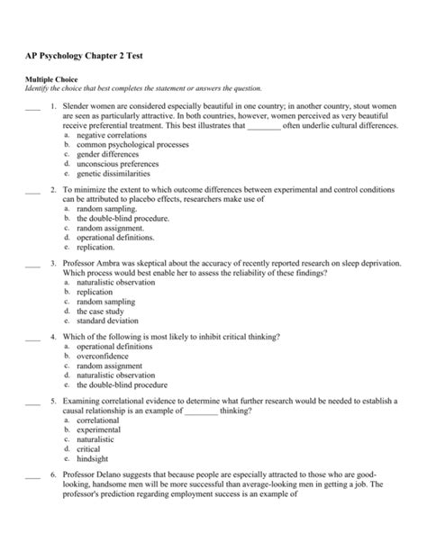 Ap Psychology Chapter 2 Test Quizlet Asset Aup