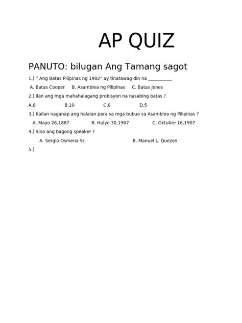 Ap Quiz Wikispaces