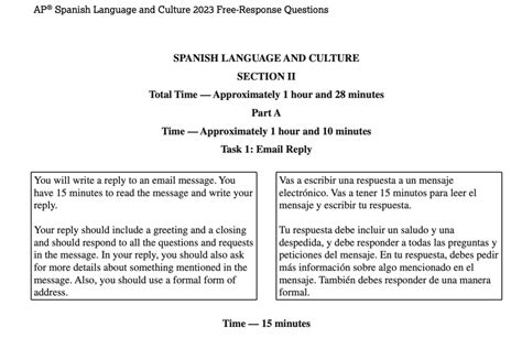 Ap Spanish Practice Exam