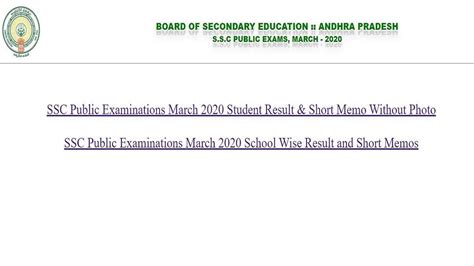 Ap Ssc Result 2020