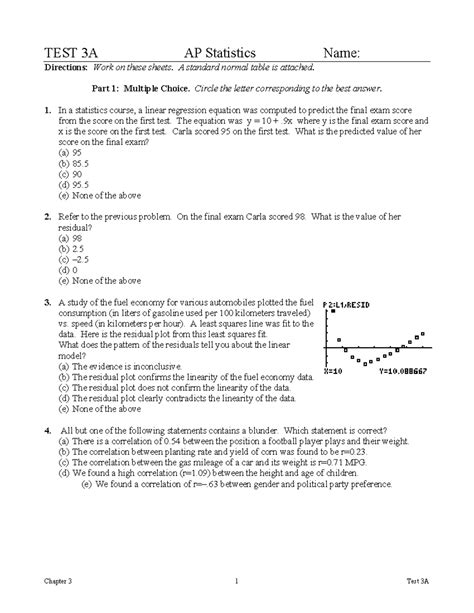 Ap Statistics Chapter 3 Test Boxsamore