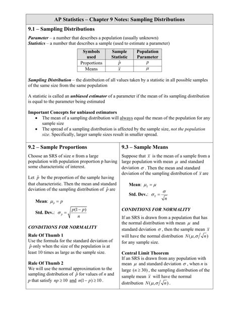 Ap Statistics Chapter 9 Homework Answers