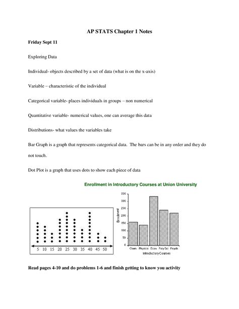 Ap Stats Chapter 1 Notes Nthurston K12 Wa