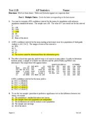 ap stats test 11b