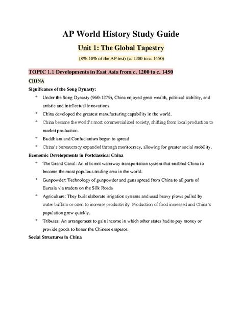 Ap World History Notes