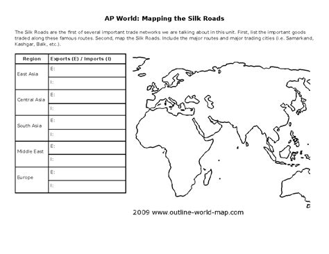 Ap World Mapping The Silk Roads