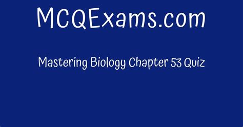 Download Ap Bio Chapter 53 Online Quiz Answers 