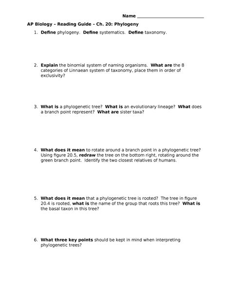 Full Download Ap Biology Chapter 20 Reading Guide Answers 