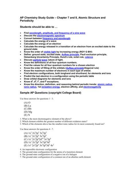 Read Online Ap Chemistry Study Guide Amazon 