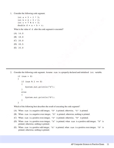 Read Ap Computer Science A Exam 