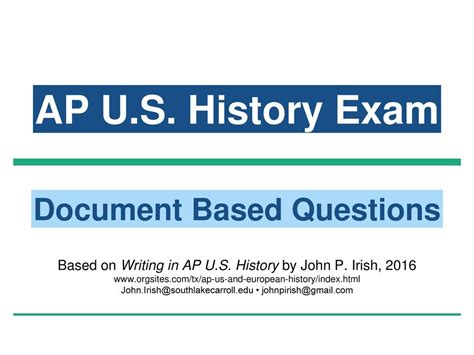Full Download Ap Document Based Questions 