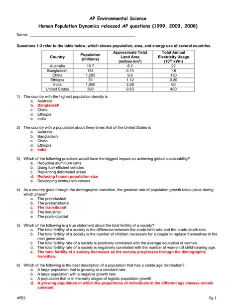 Full Download Ap Environmental Science Questions Answers 