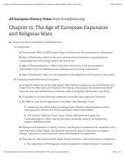Download Ap European History Chapter Outlines 