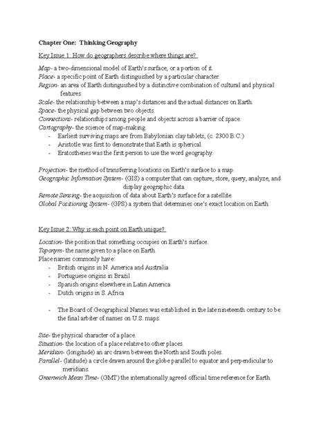 Full Download Ap Geography Chapter 1 