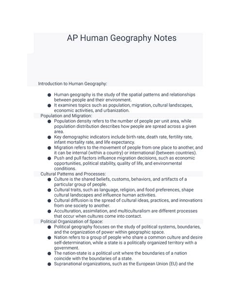 Download Ap Human Geography Reader S Notes Chapter 4 5 Name 