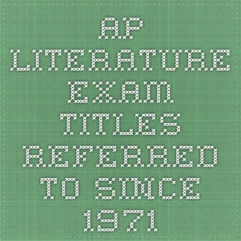 Full Download Ap Literature Titles From Free Response Mseffie 