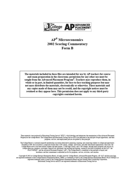 Full Download Ap Microeconomics 2002 Scoring Guidelines 