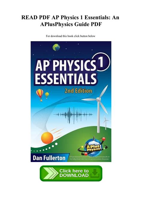 Full Download Ap Physics 1 Essentials An Aplusphysics Guide 