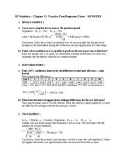 Read Ap Statistics Chapter 11 Test Answers 