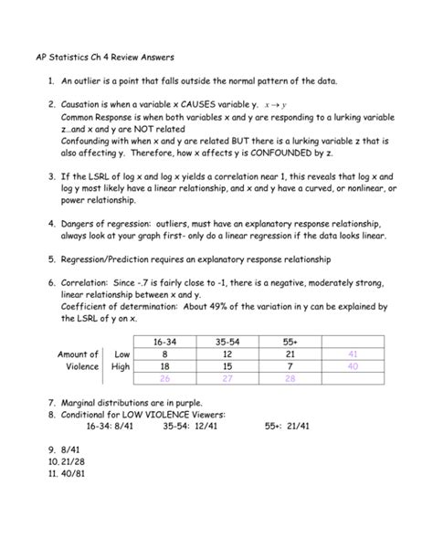 Read Ap Statistics Chapter 4 Answers 