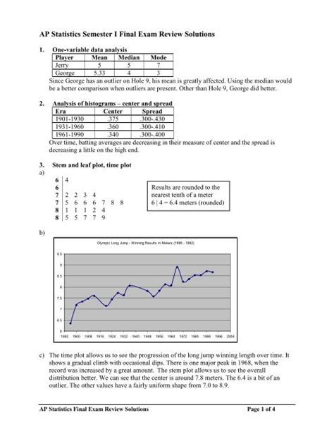 Download Ap Statistics Exam Questions Free Response Analysis For 