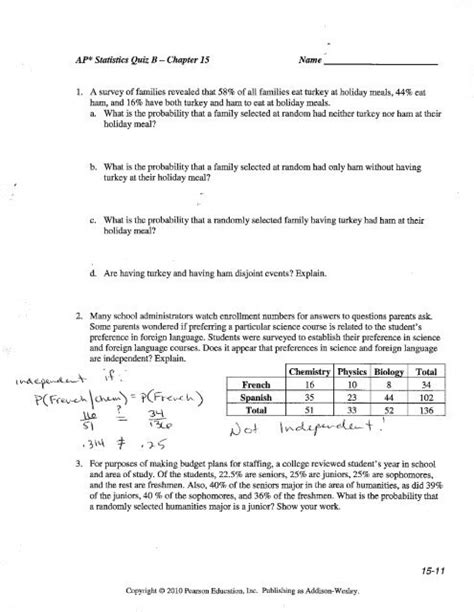 Download Ap Statistics Quiz 11 1 B Key Pdf 