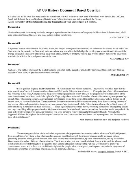 Download Ap Us History Document Based Question Essays 