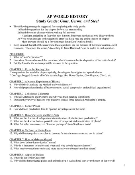 Read Online Ap World History Chapter 10 Study Guide 