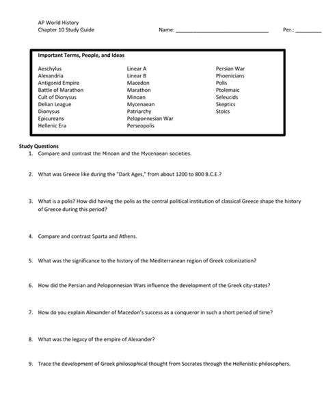 Read Online Ap World History Chapter 10 Study Guide 