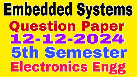 Full Download Ap9224 Embedded Systems Question Paper 