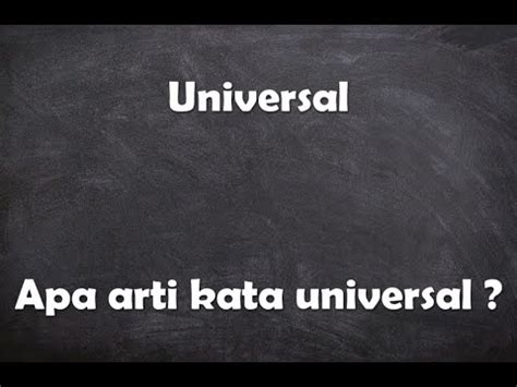 apa arti universal