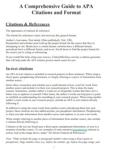 Apa Citation Style Webquest Answer Key